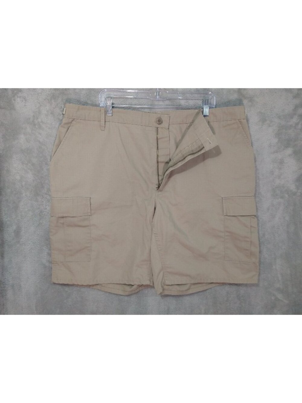Propper Shorts Mens XL Beige Tactical Cargo Ripstop Adjustable Canvas Outdoor